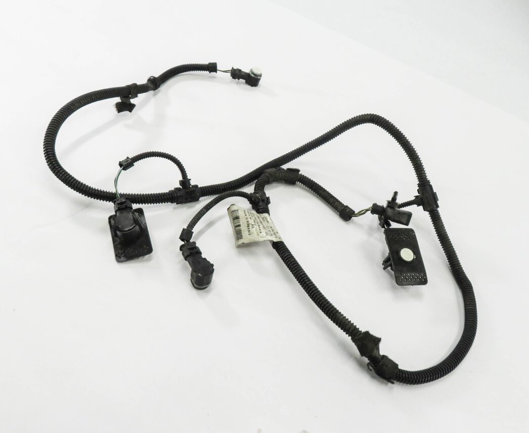 2011 PORSCHE CAYENNE (958) REAR PDC PARK DISTANCE SENSOR SET w/ HARNESS (WHITE)