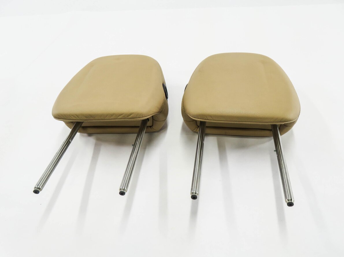 Thumbnail 2: 2011 PORSCHE CAYENNE (958) FRONT LEFT & RIGHT SEAT HEADREST SET-2 (BEIGE)