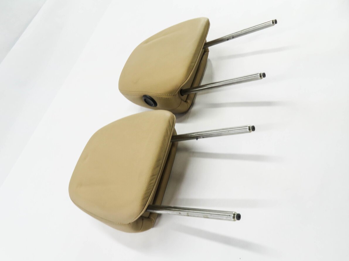 Thumbnail 3: 2011 PORSCHE CAYENNE (958) FRONT LEFT & RIGHT SEAT HEADREST SET-2 (BEIGE)