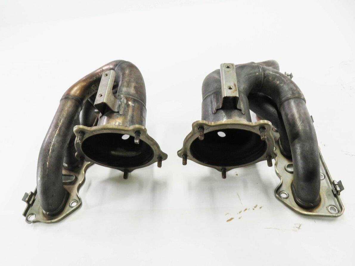 Thumbnail 5: 2008-2014 PORSCHE CAYENNE (958) 4.8L V8 *NON TURBO* ENGINE EXHAUST MANIFOLD SET
