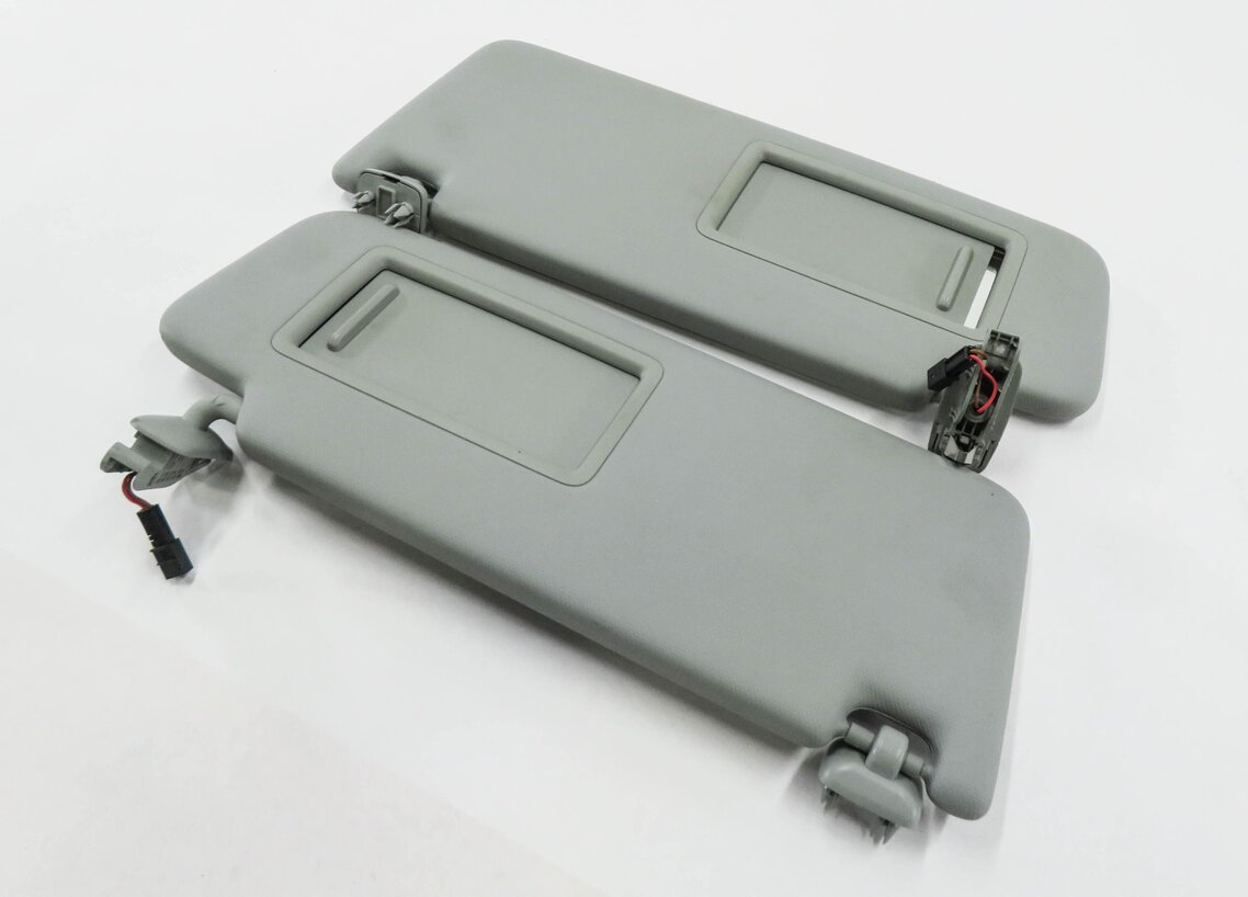 2017-2019 AUDI A4 (B9 8W) FRONT LEFT & RIGHT SUNVISOR SHADE SET-2 (GRAY)