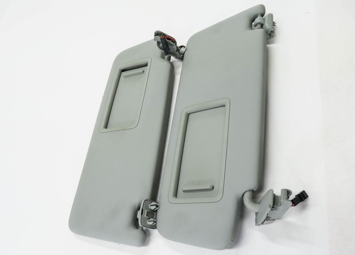 Thumbnail 4: 2017-2019 AUDI A4 (B9 8W) FRONT LEFT & RIGHT SUNVISOR SHADE SET-2 (GRAY)