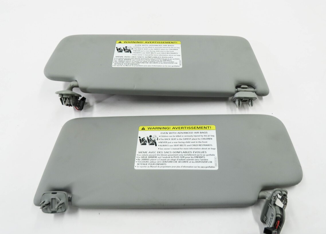 Thumbnail 6: 2017-2019 AUDI A4 (B9 8W) FRONT LEFT & RIGHT SUNVISOR SHADE SET-2 (GRAY)