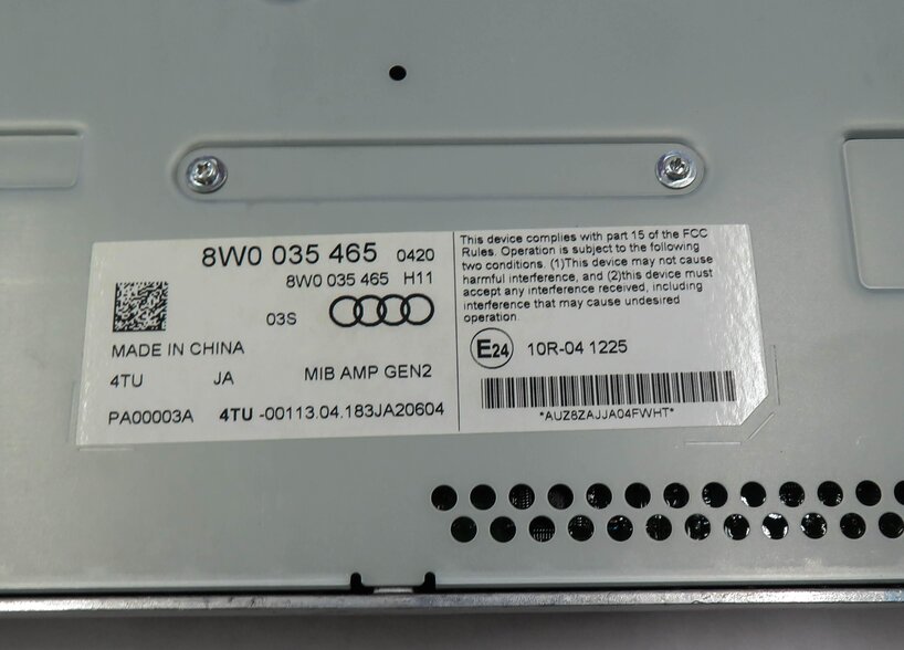 Thumbnail 7: 2018 AUDI A4 (B9 8W) RADIO STEREO AUDIO AMP AMPLIFIER