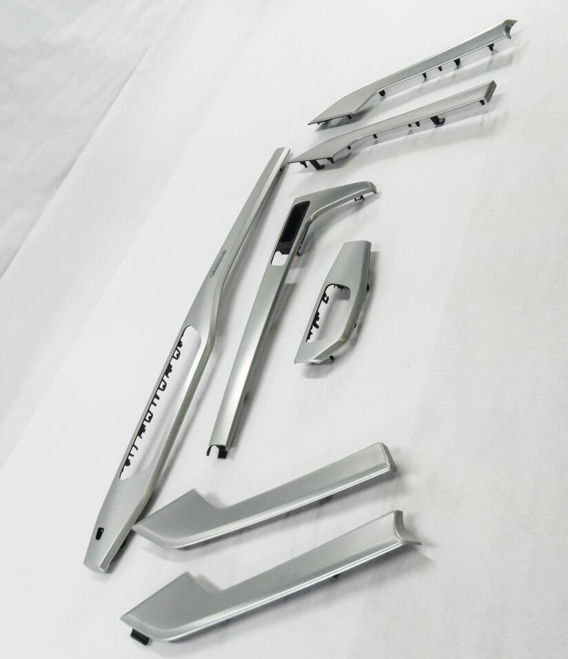Thumbnail 2: 2018 AUDI A4 (B9 8W) DASH DOOR CONSOLE TRIM PANEL SET (ALUMINUM SCALE TRIM)
