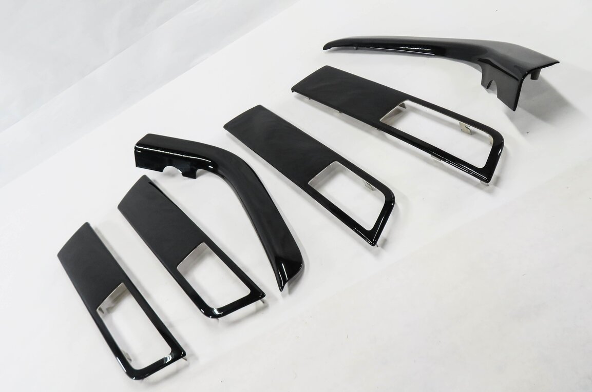 2010 RANGE ROVER SPORT (L320) DOOR & CONSOLE WOOD TRIM PANEL SET (BLACK)