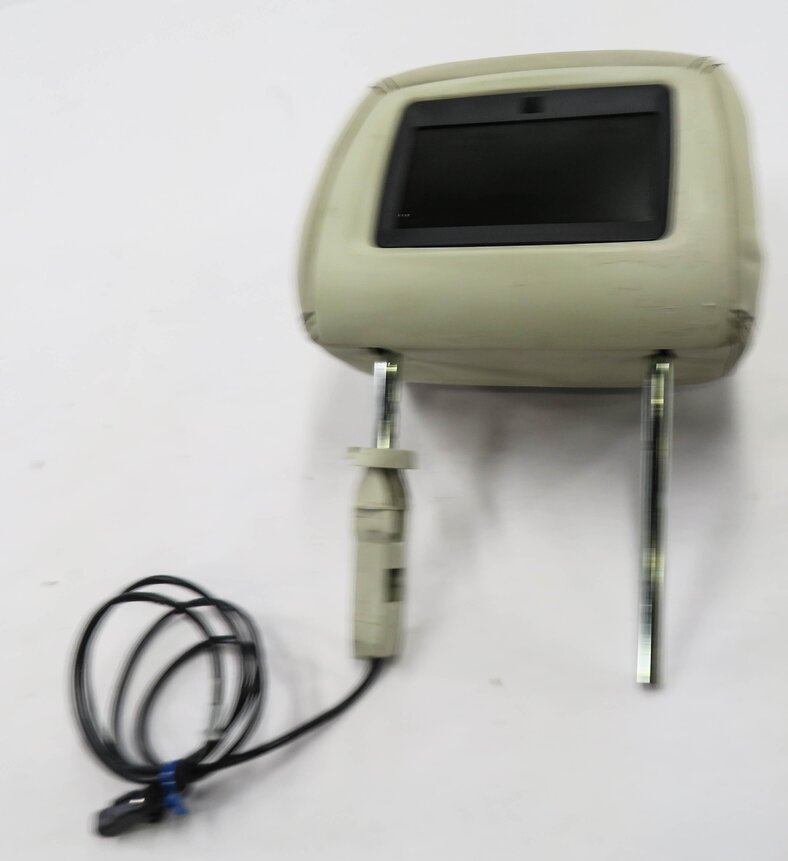 Thumbnail 8: 06-12 RANGE ROVER SPORT (L320) RIGHT FRONT PASSENGER HEADREST w/ SCREEN (IVORY)