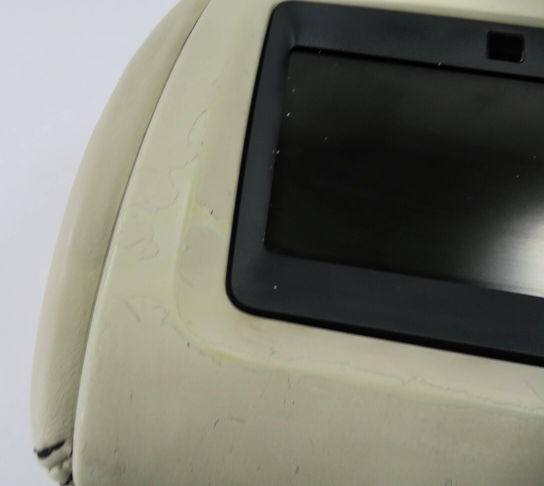 Thumbnail 10: 2006-2012 RANGE ROVER SPORT (L320) LEFT FRONT DRIVER HEADREST w/ SCREEN (IVORY)