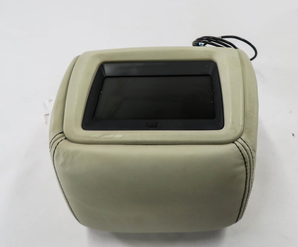 Thumbnail 7: 2006-2012 RANGE ROVER SPORT (L320) LEFT FRONT DRIVER HEADREST w/ SCREEN (IVORY)