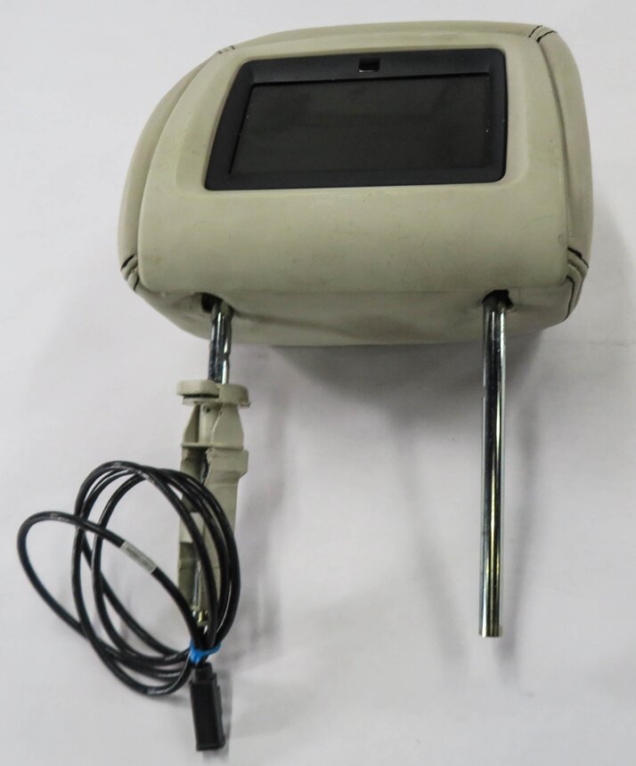 Thumbnail 8: 2006-2012 RANGE ROVER SPORT (L320) LEFT FRONT DRIVER HEADREST w/ SCREEN (IVORY)
