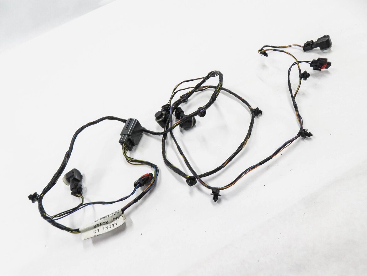 2010 RANGE ROVER SPORT (L320) FRONT PARK DISTANCE SENSOR SET w/ HARNESS (WHITE)