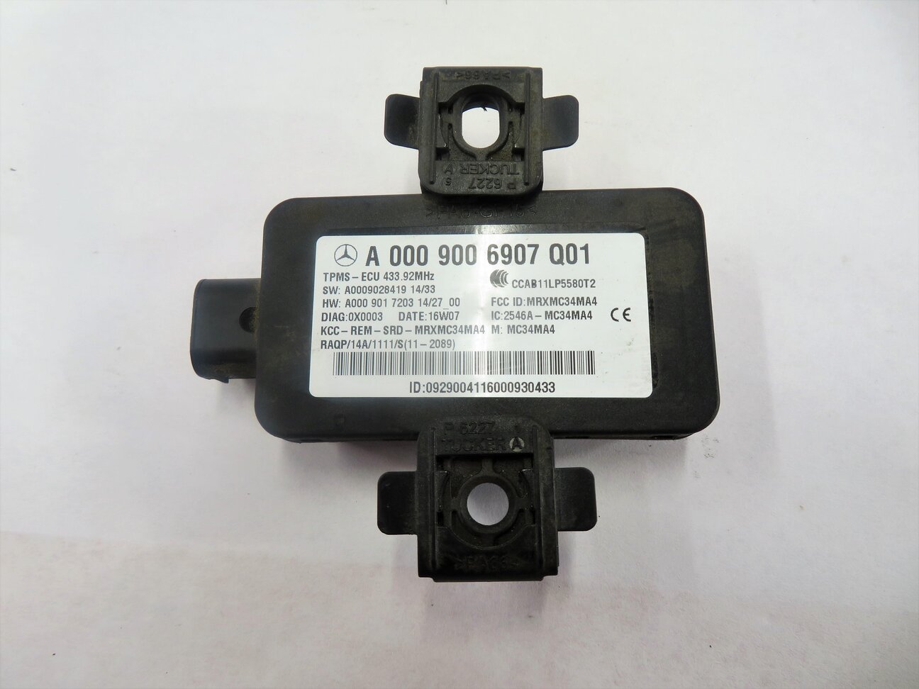 Thumbnail 5: 2015-2020 MERCEDES C300 C350 C400 C450 GLC300 S550 S600 (W205 W222) TPMS MODULE