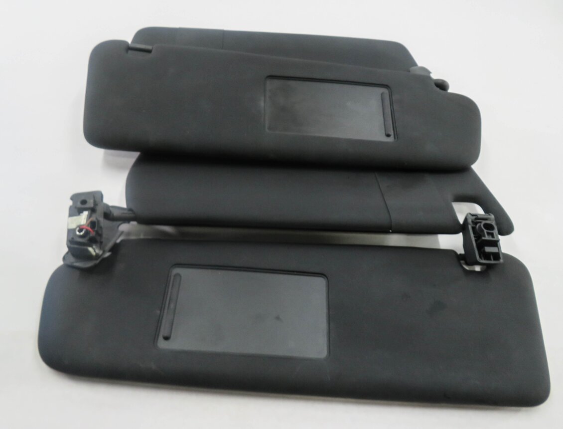 Thumbnail 2: 2011-2014 PORSCHE CAYENNE (958) FRONT LEFT & RIGHT SUNVISOR SHADE SET (BLACK)