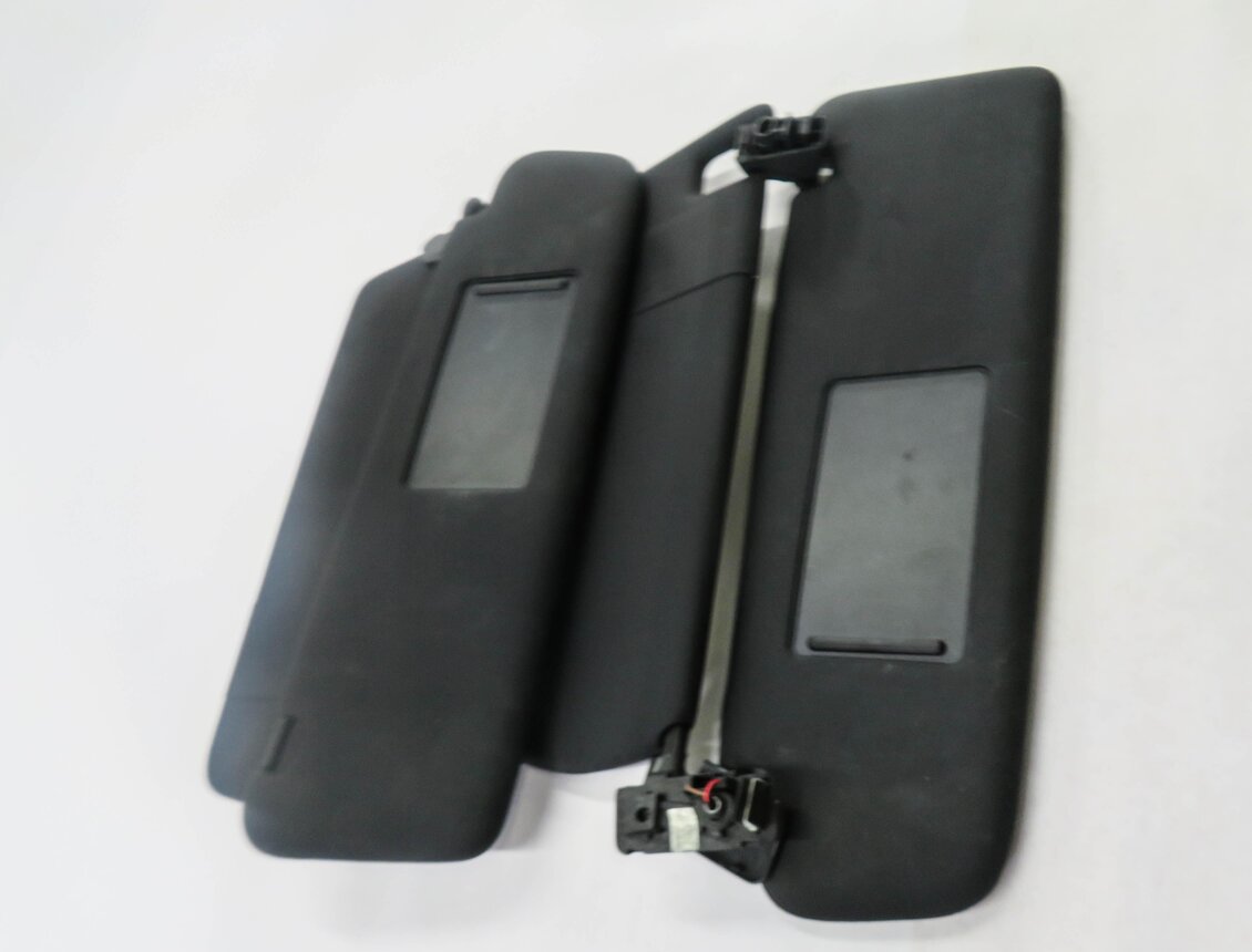 Thumbnail 3: 2011-2014 PORSCHE CAYENNE (958) FRONT LEFT & RIGHT SUNVISOR SHADE SET (BLACK)
