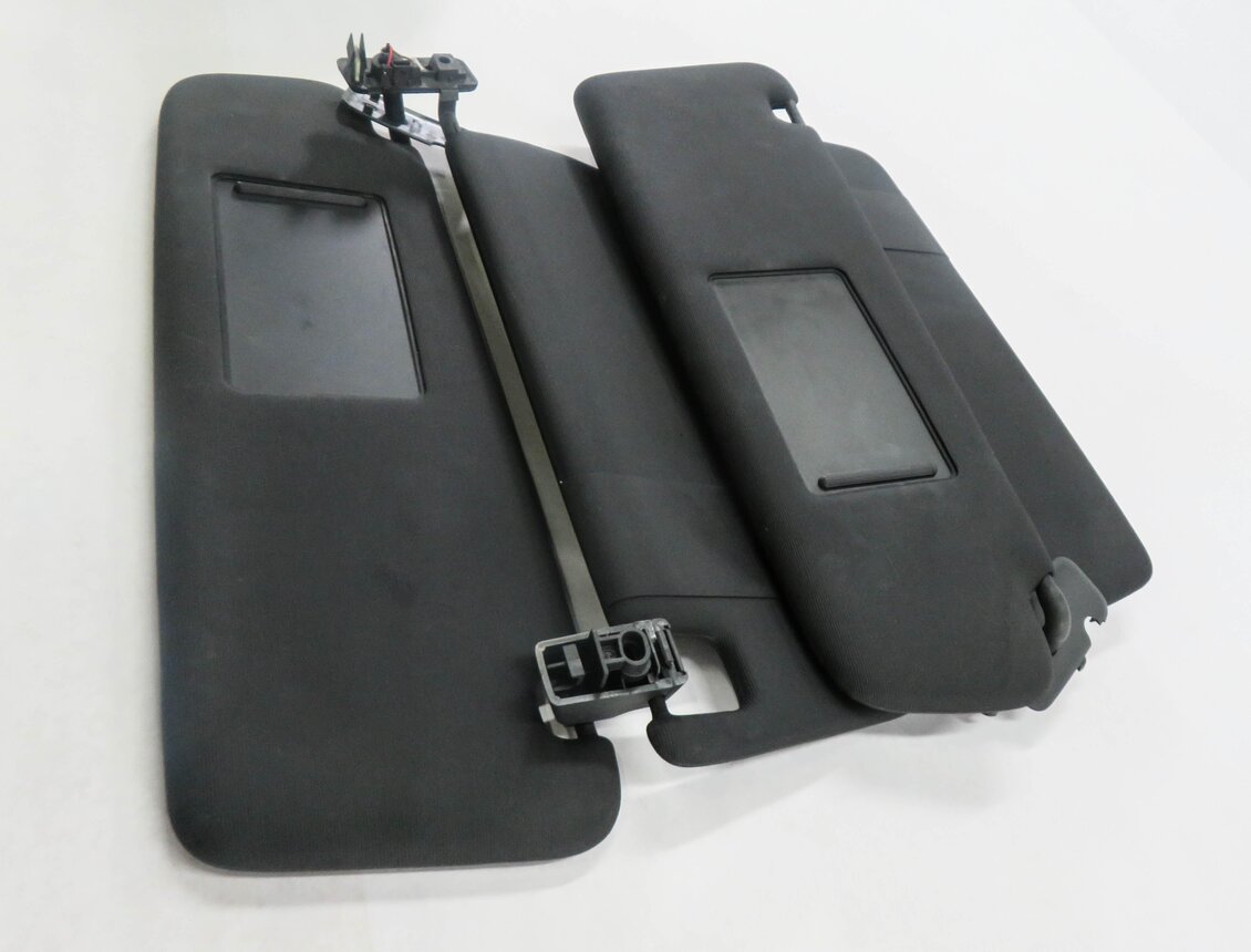 Thumbnail 4: 2011-2014 PORSCHE CAYENNE (958) FRONT LEFT & RIGHT SUNVISOR SHADE SET (BLACK)