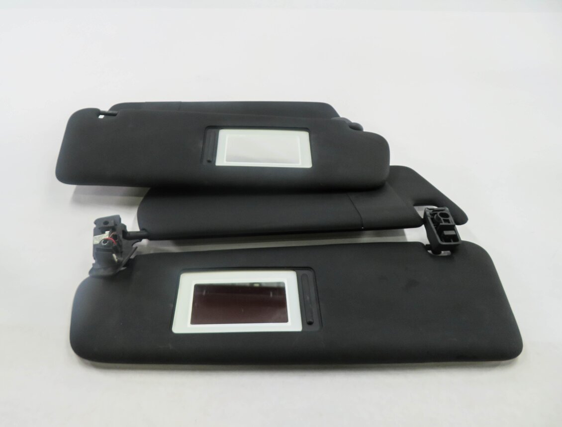 Thumbnail 5: 2011-2014 PORSCHE CAYENNE (958) FRONT LEFT & RIGHT SUNVISOR SHADE SET (BLACK)