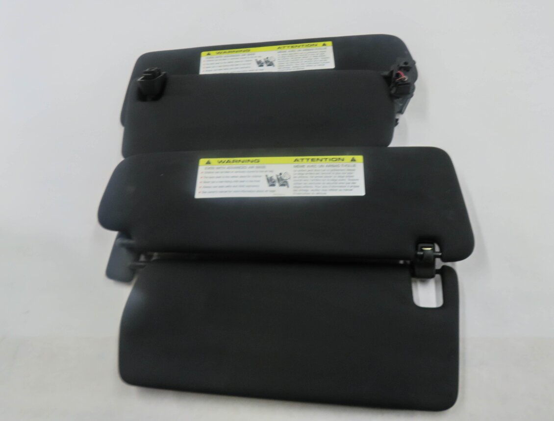 Thumbnail 6: 2011-2014 PORSCHE CAYENNE (958) FRONT LEFT & RIGHT SUNVISOR SHADE SET (BLACK)