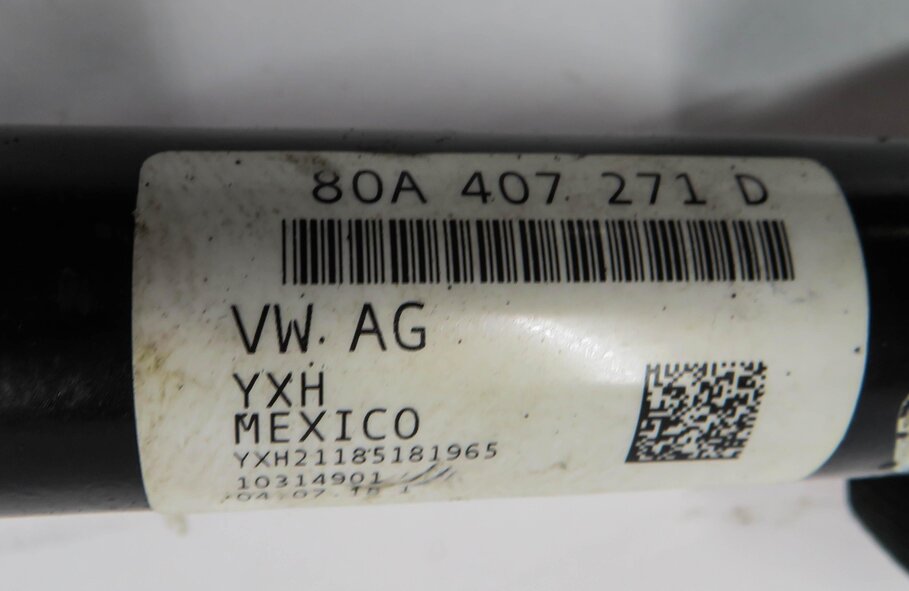 Thumbnail 4: 2018-2020 AUDI SQ5 (FY 80A) FRONT CV AXLE SHAFT (FITS LEFT & RIGHT SIDE)