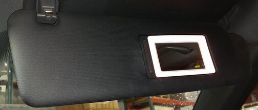 Thumbnail 3: 2011-2014 PORSCHE CAYENNE (958) FRONT LEFT & RIGHT SUNVISOR SHADE SET (BLACK)