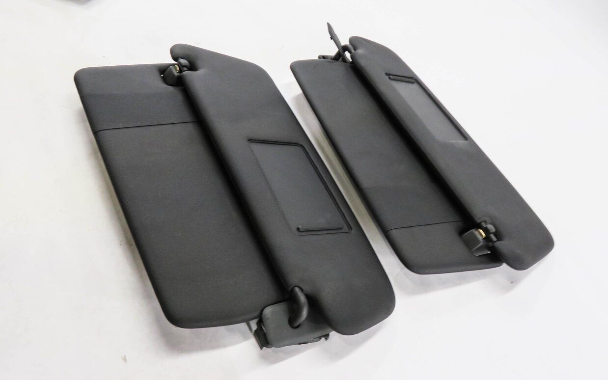 Thumbnail 6: 2011-2014 PORSCHE CAYENNE (958) FRONT LEFT & RIGHT SUNVISOR SHADE SET (BLACK)