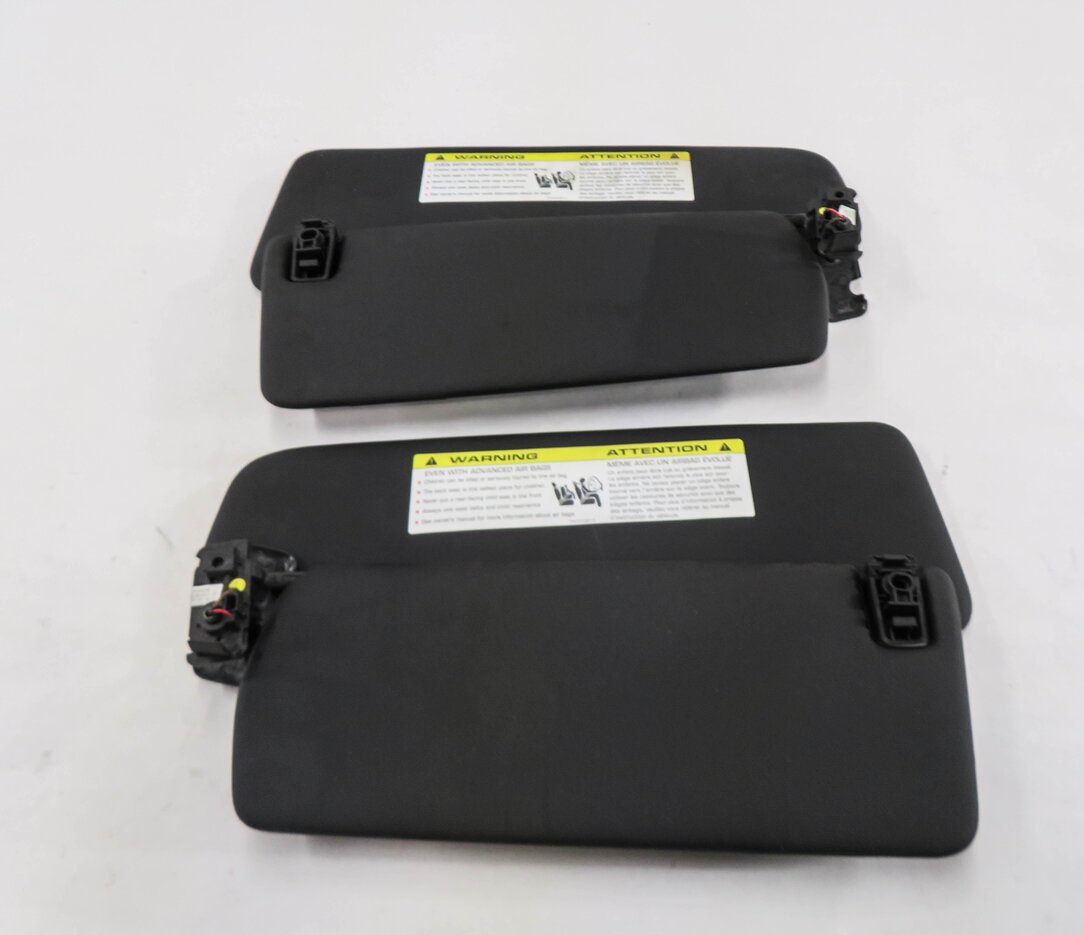 Thumbnail 8: 2011-2014 PORSCHE CAYENNE (958) FRONT LEFT & RIGHT SUNVISOR SHADE SET (BLACK)