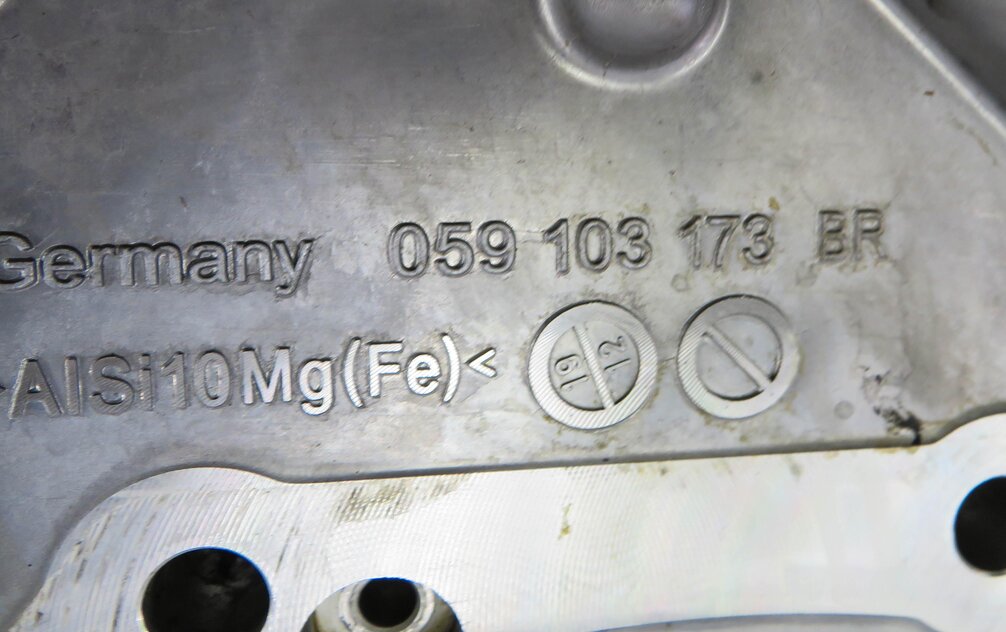 Thumbnail 8: 2013-2016 PORSCHE CAYENNE (958) 3.0L MCN.RB DIESEL ENGINE - LOWER TIMING COVER
