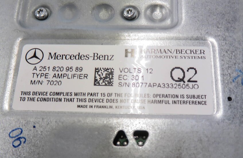 Thumbnail 7: 2006 MERCEDES BENZ ML350 (W164) RADIO STEREO HARMAN BECKER AUDIO AMP AMPLIFIER