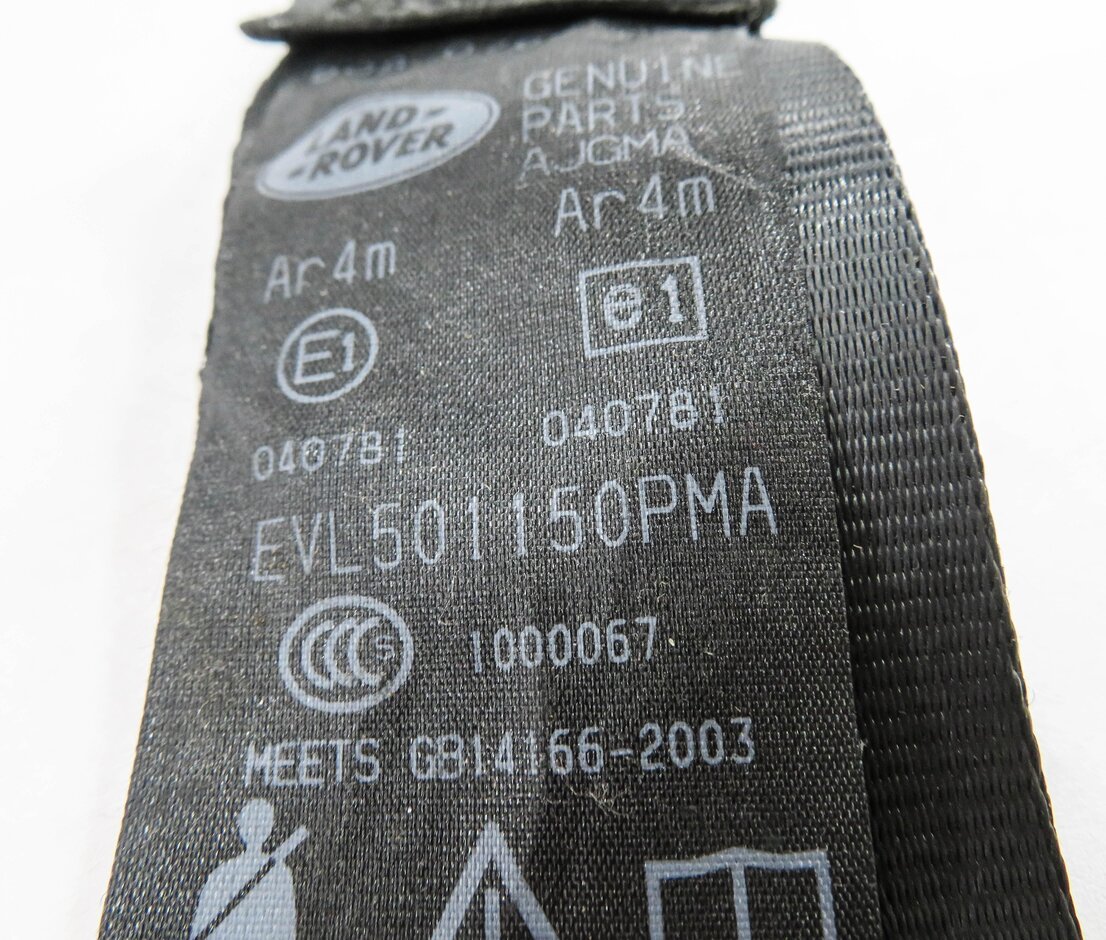 Thumbnail 4: 2007 RANGE ROVER SPORT (L320) REAR 2nd ROW SEAT CENTER SEATBELT RETRACTOR BLACK