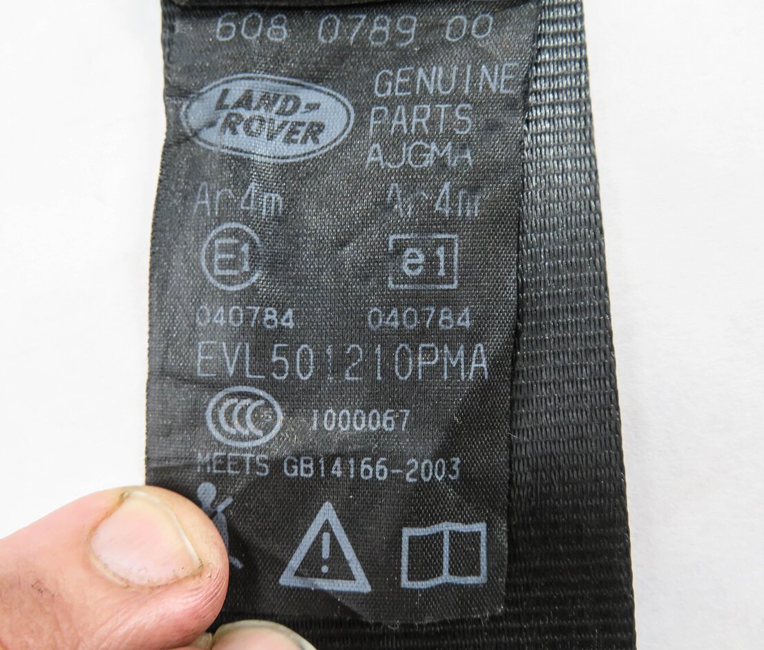 Thumbnail 5: 2007 RANGE ROVER SPORT (L320) RIGHT REAR 2nd ROW SEAT SEATBELT RETRACTOR (BALCK)