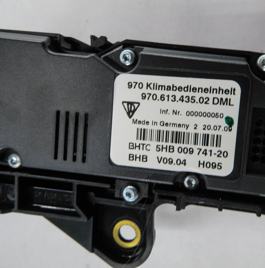 Thumbnail 9: 2010-2013 PORSCHE PANAMERA (970 G1) FRONT HEATER AC TEMPERATURE CONTROL (4-ZONE)