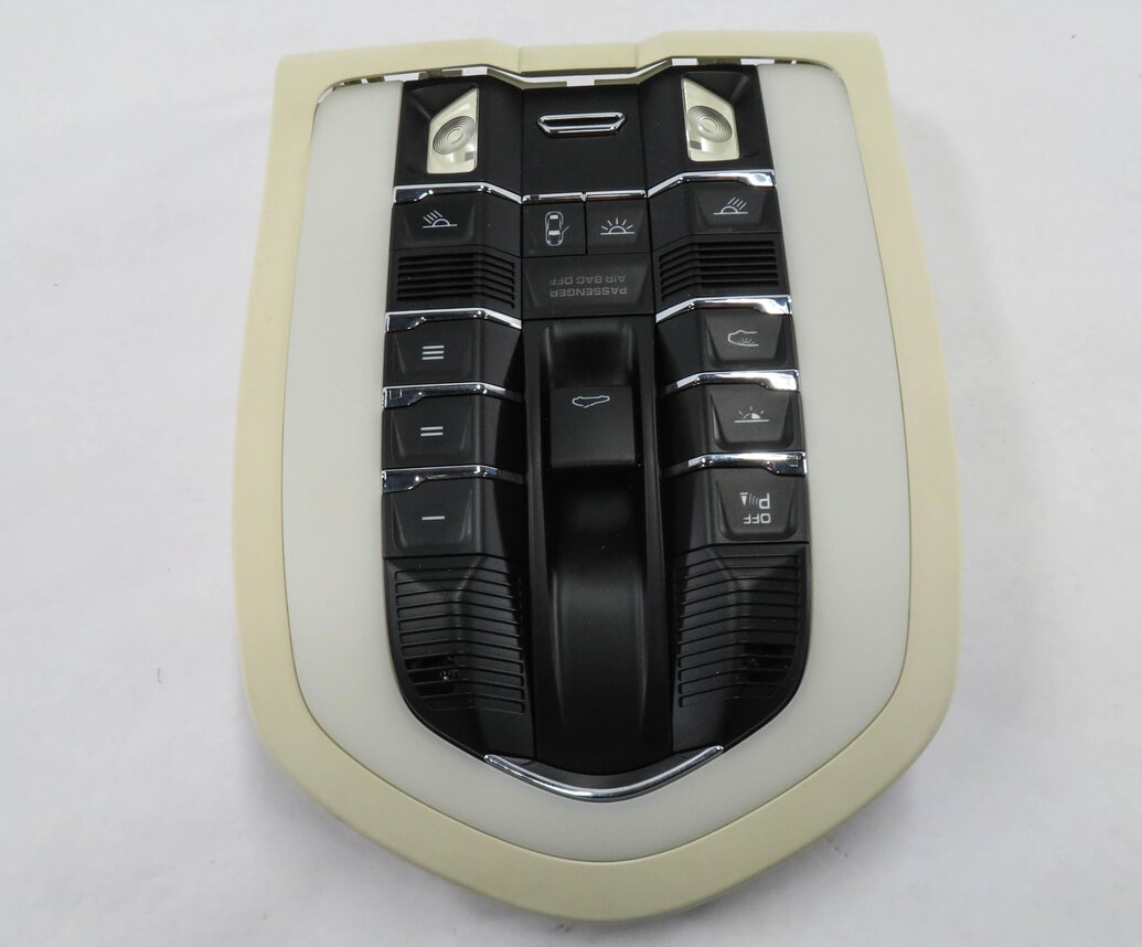 Thumbnail 4: 2010 PORSCHE PANAMERA (970 G1) FRONT DOMELIGHT READING COURTESY LIGHT (CREAM)