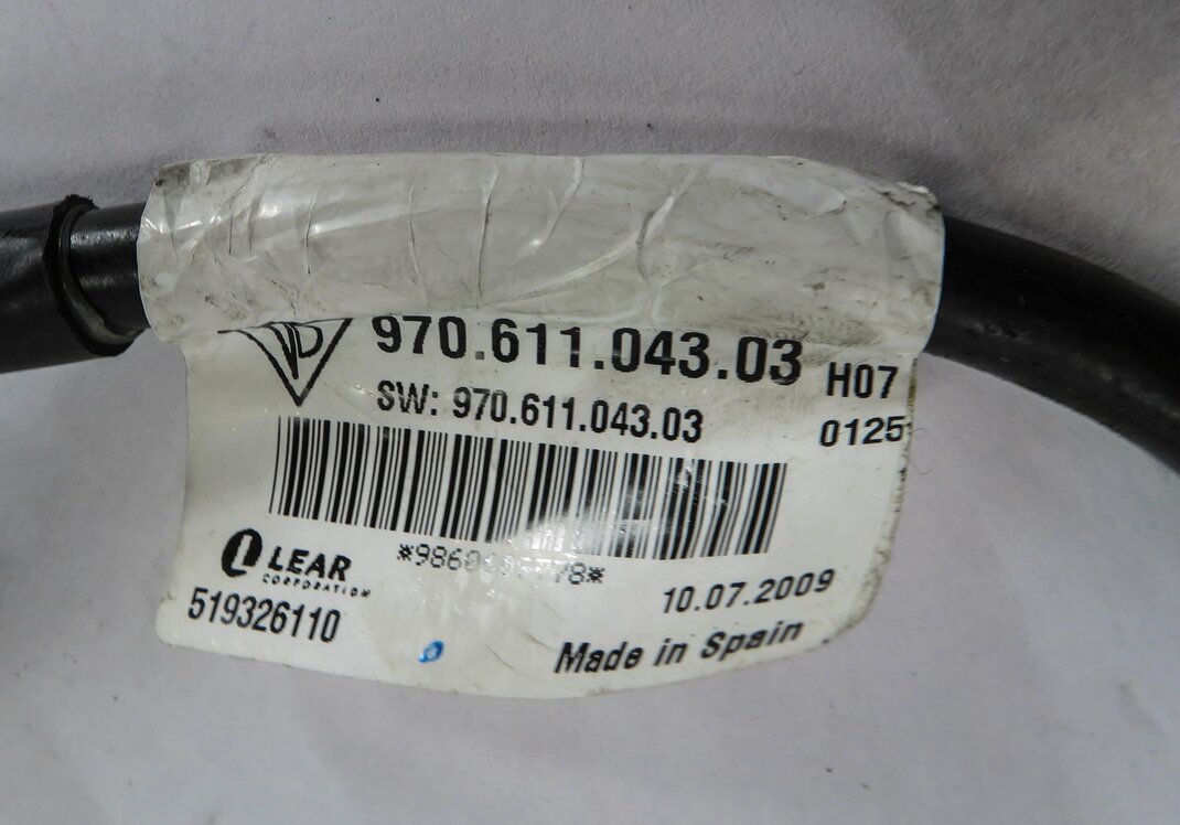 Thumbnail 4: 2010 PORSCHE PANAMERA (970 G1) NEGATIVE BATTERY CABLE