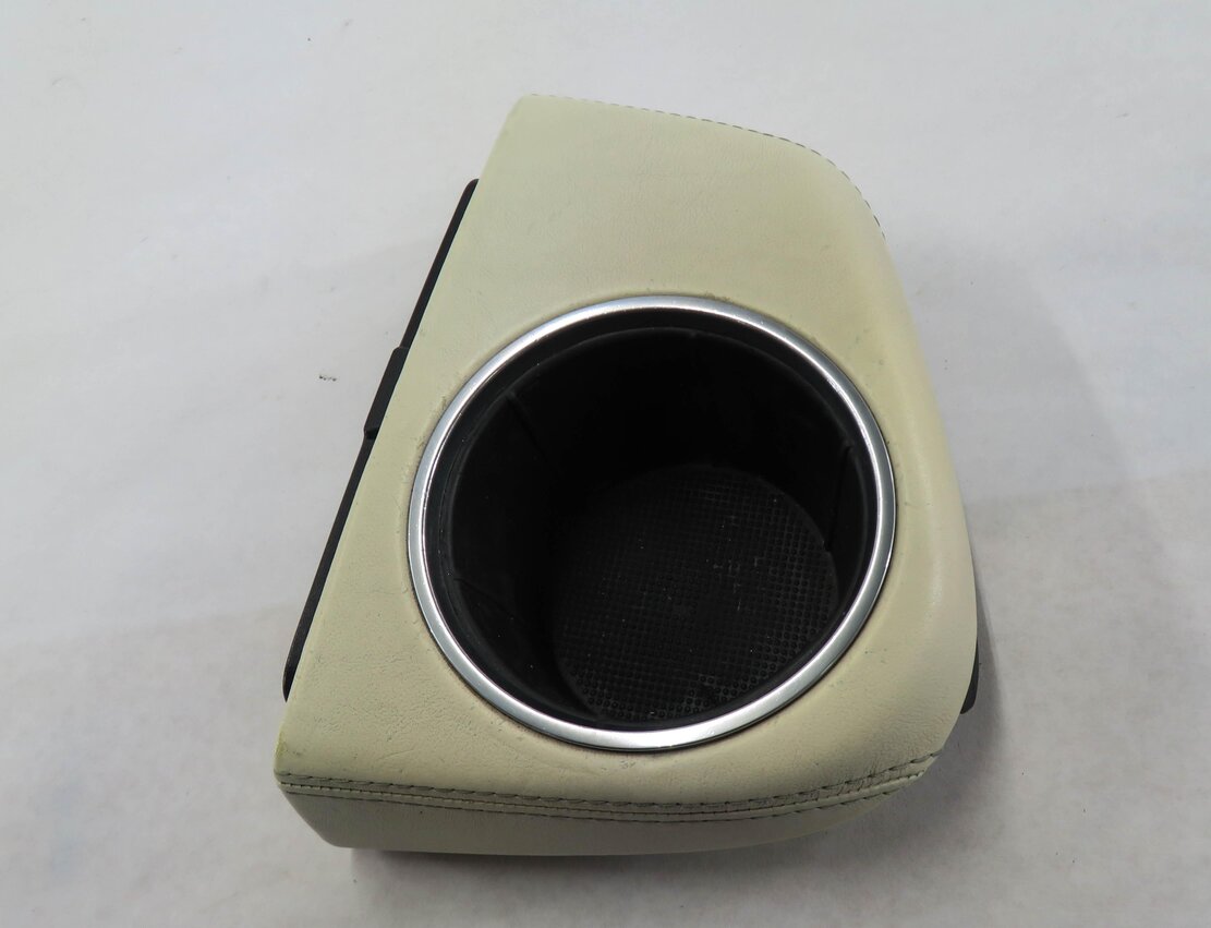 2010 PORSCHE PANAMERA (970) FRONT CENTER CONSOLE CUP HOLDER (CREAM LEATHER)