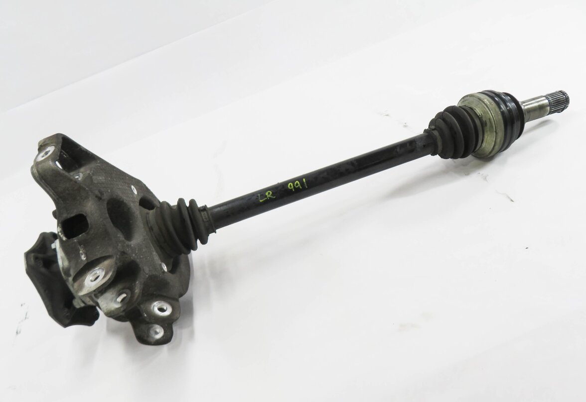 2010-2013 PORSCHE PANAMERA (970 G1) LEFT DRIVER REAR AXLE SHAFT w/ KNUCKLE