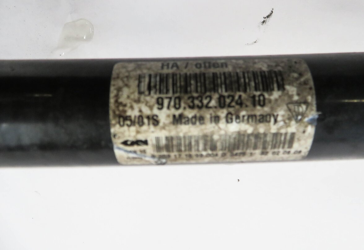 Thumbnail 7: 2010-2013 PORSCHE PANAMERA (970 G1) LEFT DRIVER REAR AXLE SHAFT w/ KNUCKLE