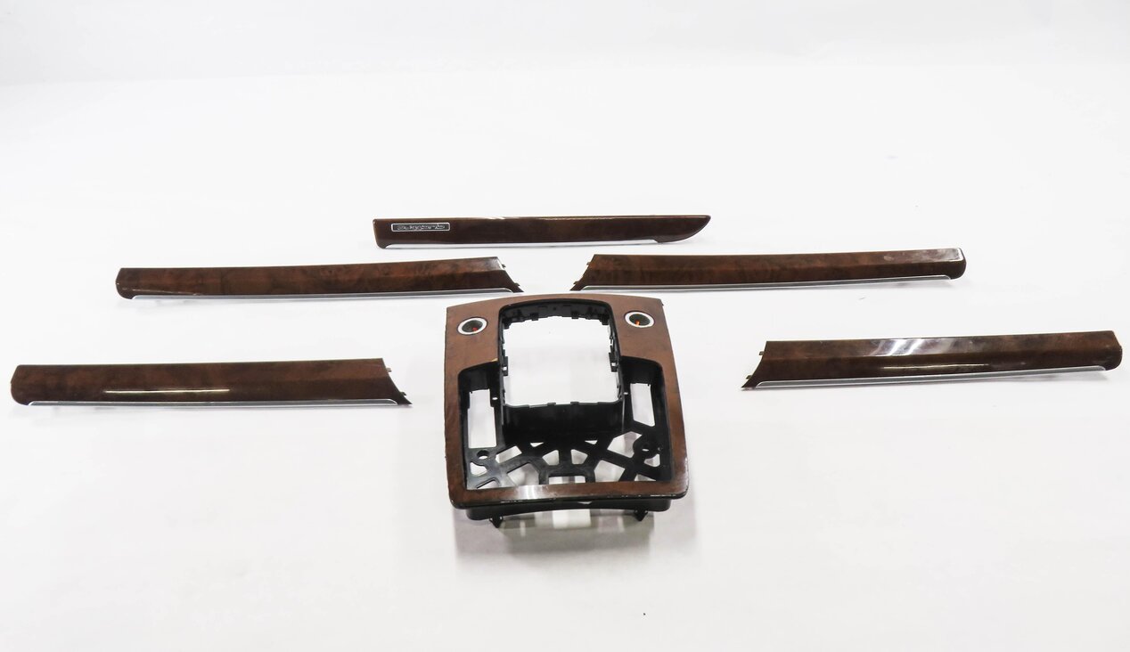 Thumbnail 3: 2011 AUDI Q7 (4L) DASH DOOR CONSOLE TRIM PANEL SET-6 (WALNUT WOOD GRAIN)