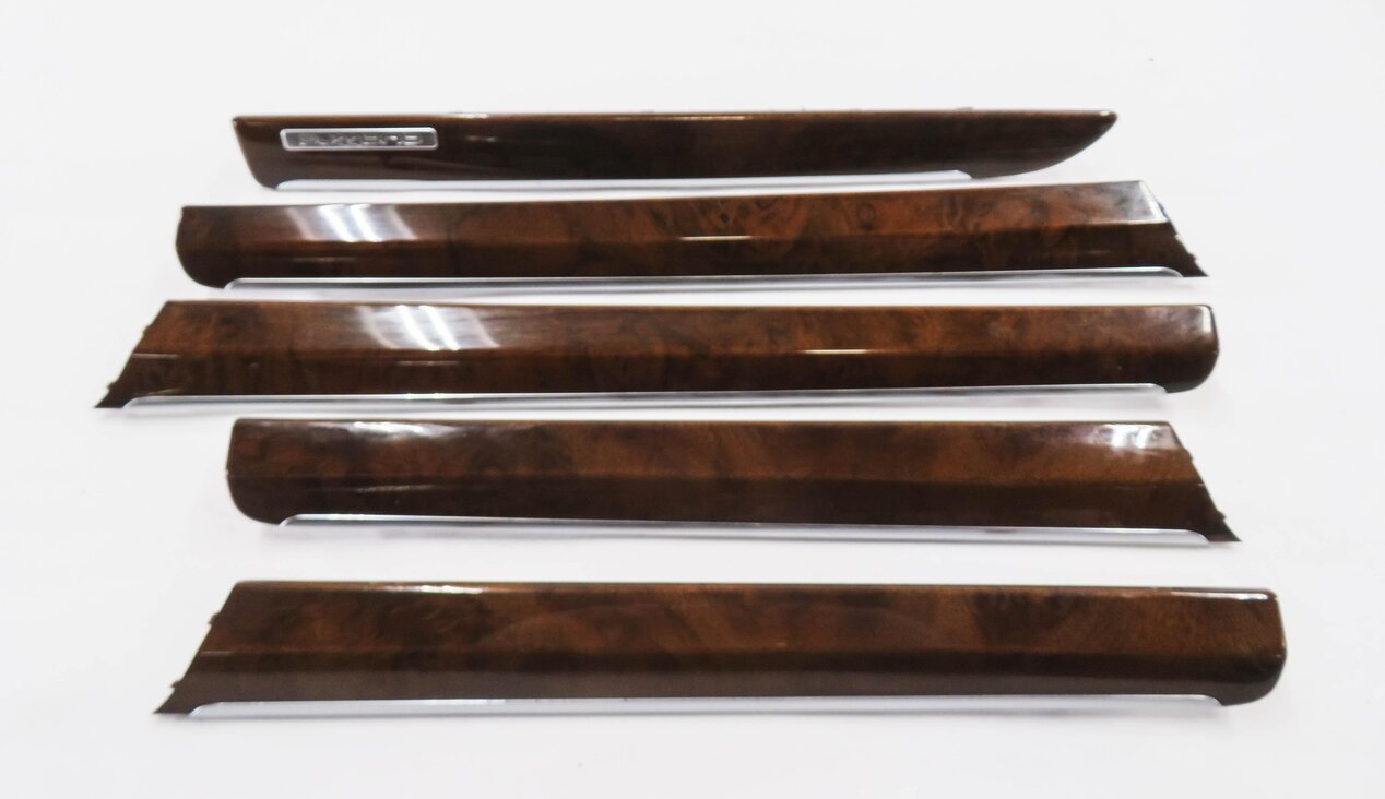 Thumbnail 4: 2011 AUDI Q7 (4L) DASH DOOR CONSOLE TRIM PANEL SET-6 (WALNUT WOOD GRAIN)