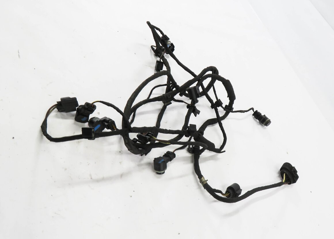 Thumbnail 3: 2011 AUDI Q7 (4L) FRONT PDC PARK DISTANCE SENSOR SET w/ HARNESS (ORCA BLACK)