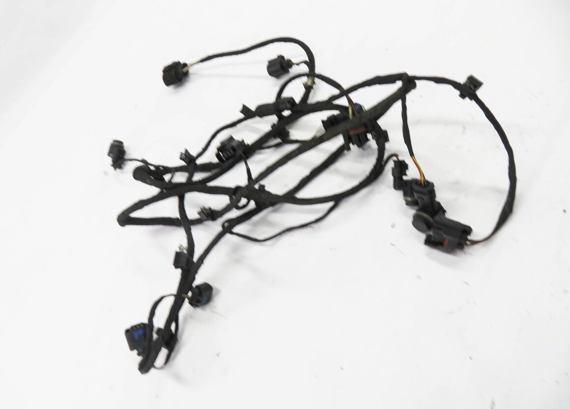 Thumbnail 4: 2011 AUDI Q7 (4L) FRONT PDC PARK DISTANCE SENSOR SET w/ HARNESS (ORCA BLACK)