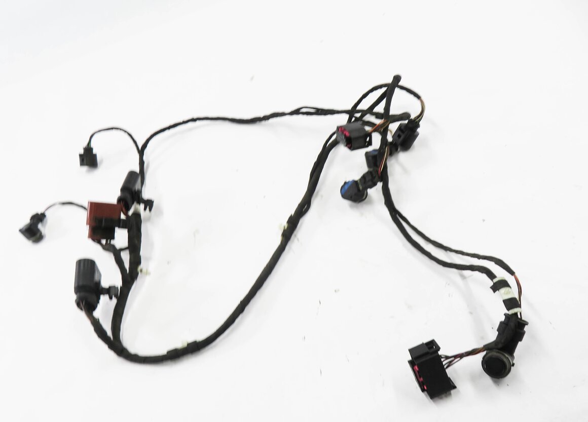 Thumbnail 2: 2011 AUDI Q7 (4L) REAR PDC PARK DISTANCE SENSOR SET w/ HARNESS (ORCA BLACK)