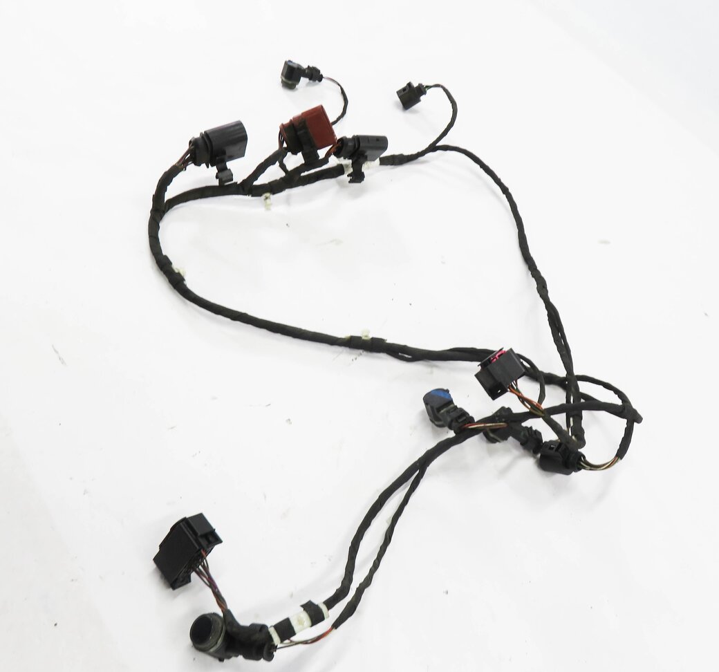 Thumbnail 3: 2011 AUDI Q7 (4L) REAR PDC PARK DISTANCE SENSOR SET w/ HARNESS (ORCA BLACK)