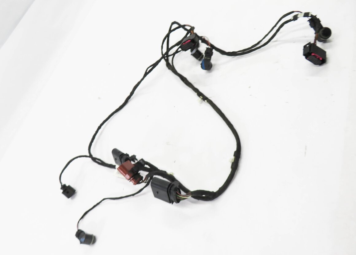 Thumbnail 4: 2011 AUDI Q7 (4L) REAR PDC PARK DISTANCE SENSOR SET w/ HARNESS (ORCA BLACK)