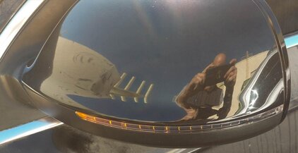 Thumbnail 3: 2010-2012 AUDI Q7 (4L) LEFT P-FOLD AUTODIM MEMORY DOOR MIRROR (ORCA BLACK)