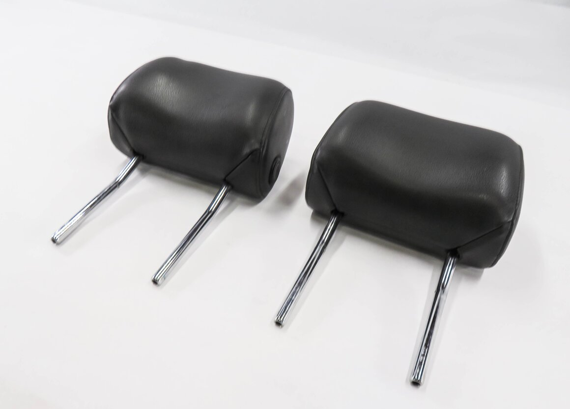 2011 AUDI Q7 (4L) FRONT LEFT & RIGHT SEAT HEADREST SET-2 (BLACK)