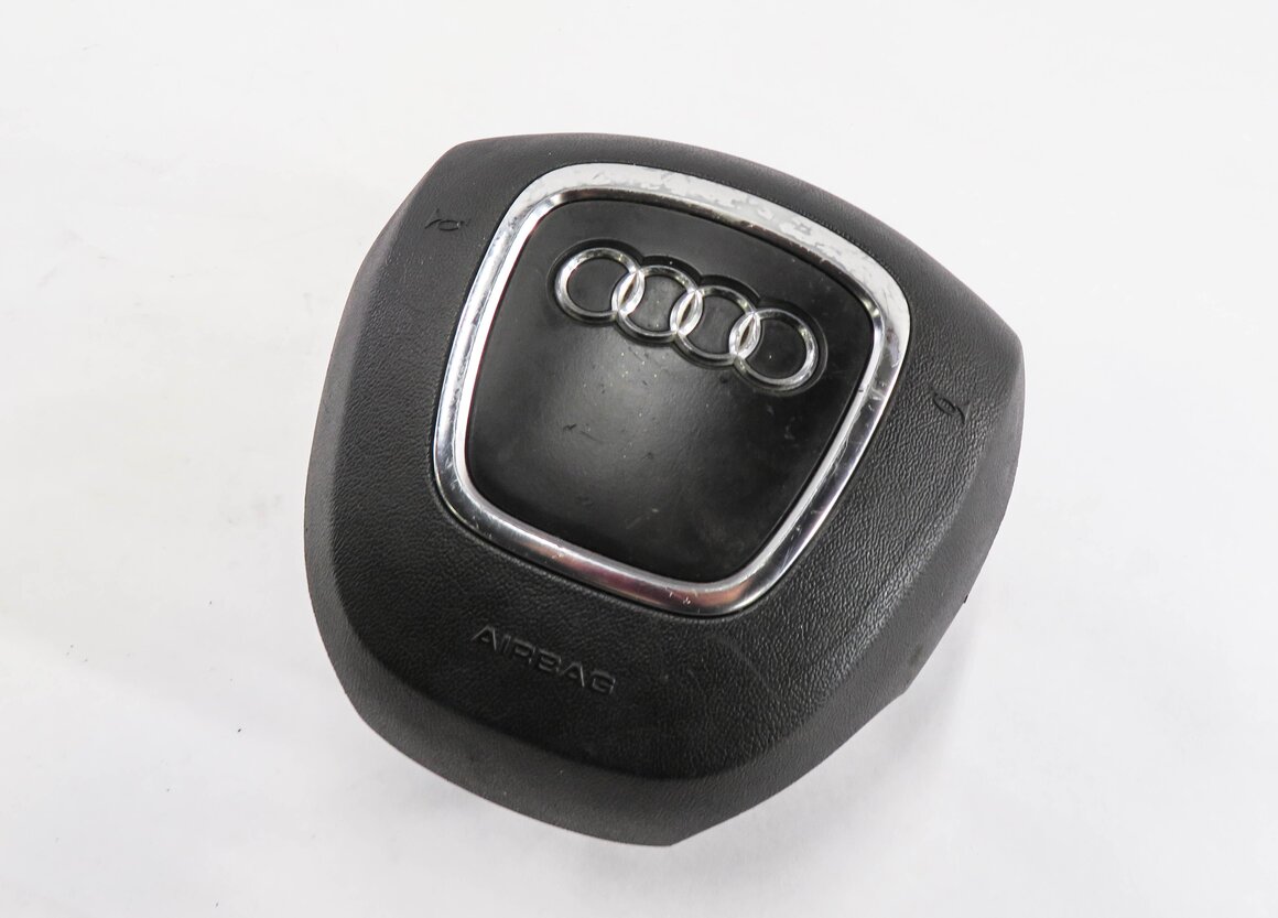 2011-2015 AUDI Q7 (4L) LEFT DRIVER STEERING WHEEL AIRBAG (BLACK)