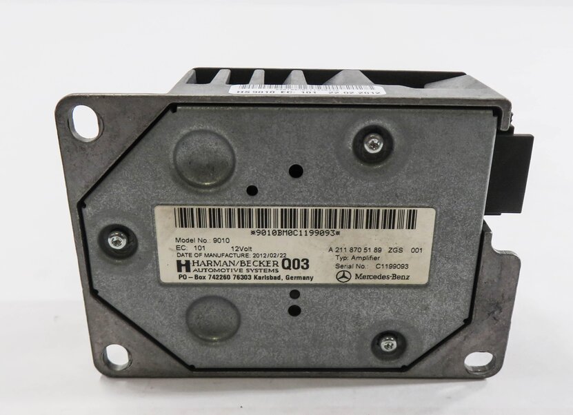 Thumbnail 4: 2012 MERCEDES E350 (W212) RADIO STEREO HARMAN BECKER AUDIO AMP AMPLIFIER