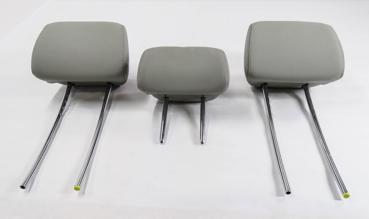 2012 MERCEDES E350 (W212) REAR SEAT - LEFT / CENTER / RIGHT HEADREST SET (GRAY)