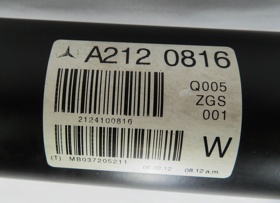 Thumbnail 7: 11-13 MERCEDES E350 (W212) DIESEL - REAR DRIVESHAFT DRIVELINE DRIVE LINE SHAFT