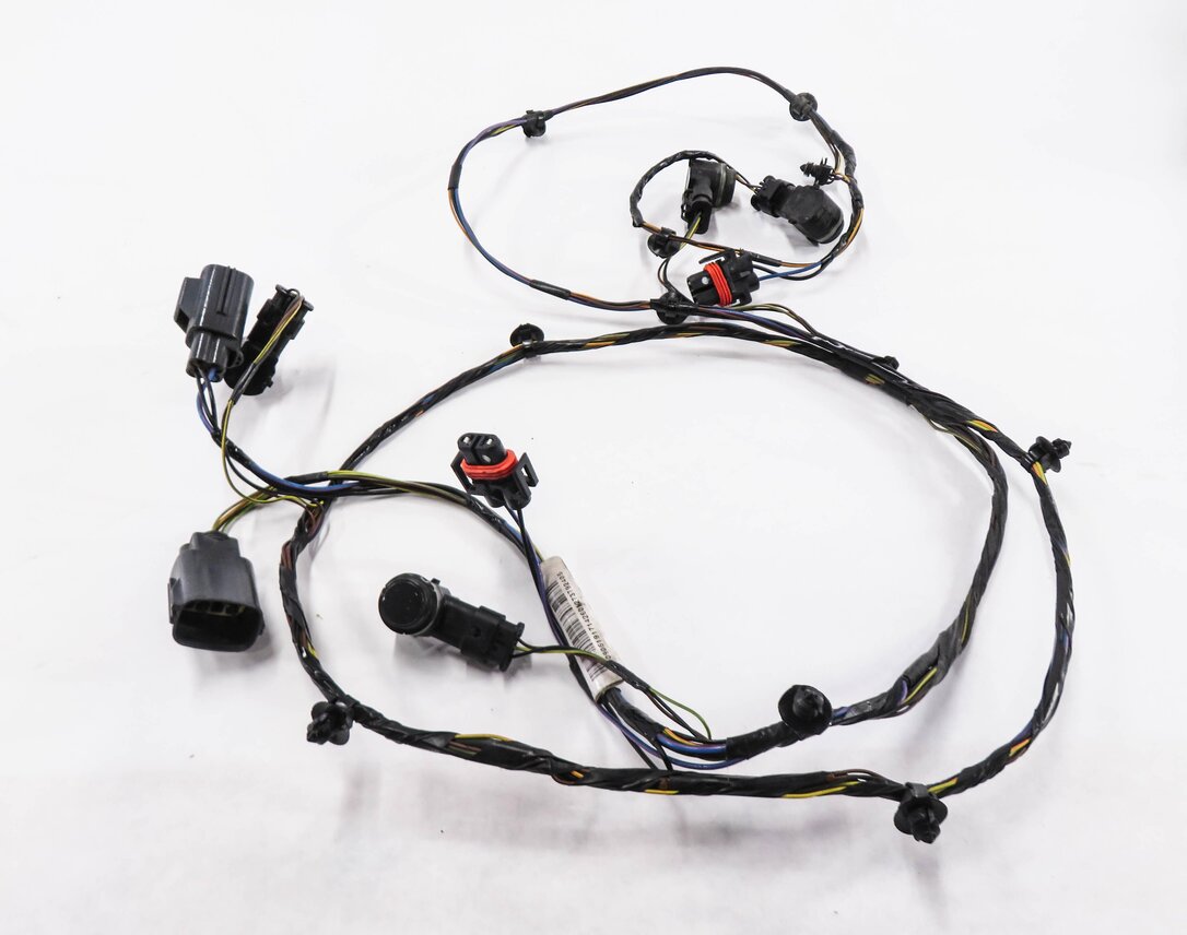 Thumbnail 4: 2010 RANGE ROVER SPORT (L320) FRONT PDC PARK SENSOR SET w/ HARNESS (BLACK 820)