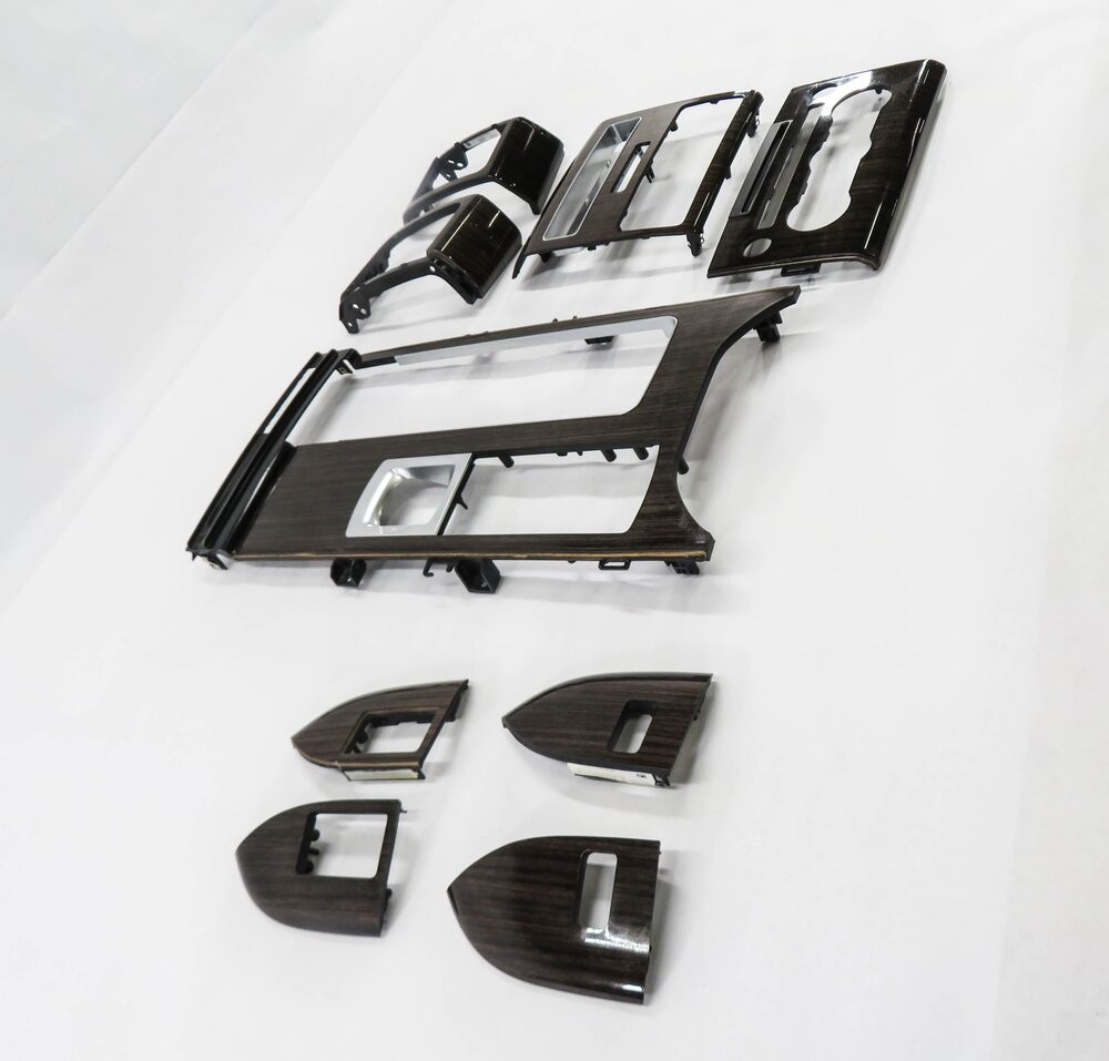 Thumbnail 12: 2014 RANGE ROVER SPORT (L494) DASH DOOR CONSOLE WOOD TRIM SET (SHADOW ZEBRANO)